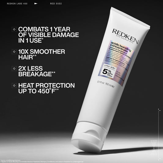 Acidic Bonding Concentrate Leave-In Treatment - US 5327