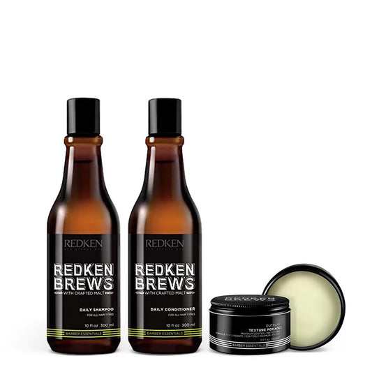 Men'S Wash & Style Set With Texture Pomade - US 2519